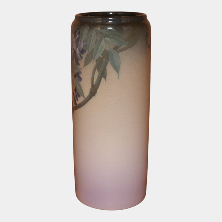 Rookwood Pottery 1911 Iris Glaze Wisteria Flower Cylindrical Vase 952D Schmidt