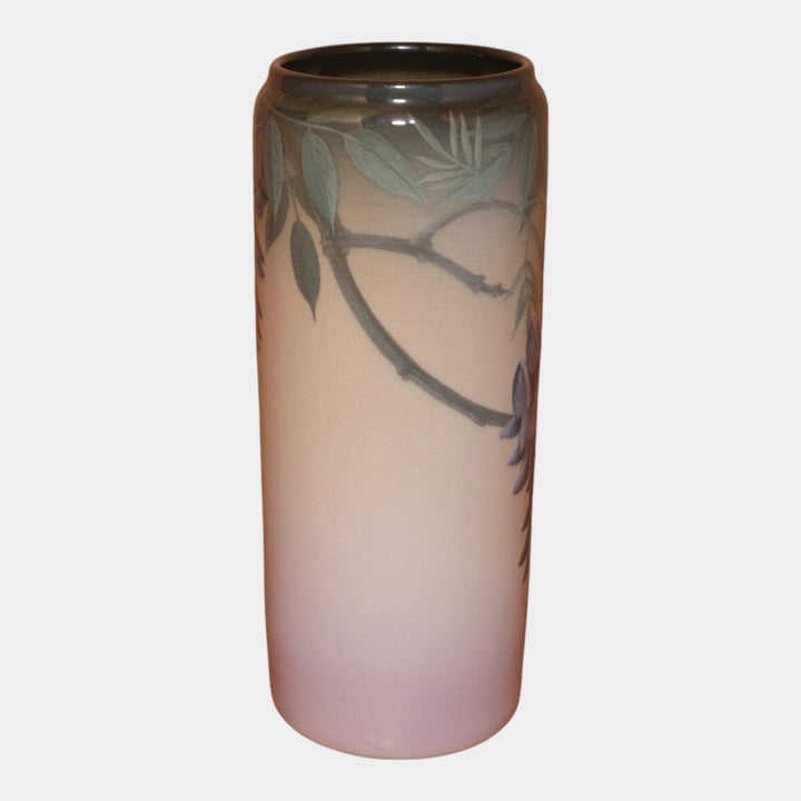 Rookwood Pottery 1911 Iris Glaze Wisteria Flower Cylindrical Vase 952D Schmidt