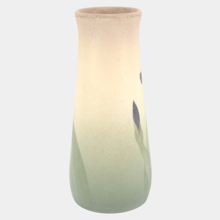 Rookwood Pottery 1906 Vellum Glaze Blue Iris In Bloom Floral Vase 950C Schmidt