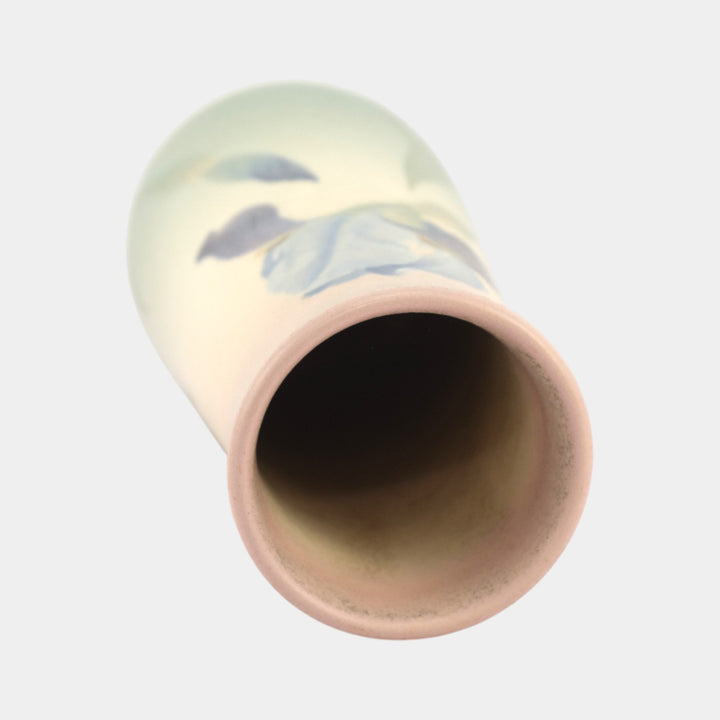 Rookwood Pottery 1906 Vellum Glaze Blue Iris In Bloom Floral Vase 950C Schmidt