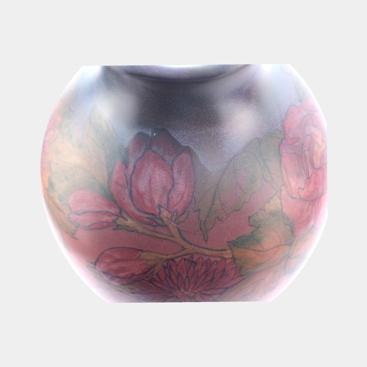 Rookwood Pottery 1925 Vellum Glaze Multi Color Floral Large Vase 2246C Lincoln