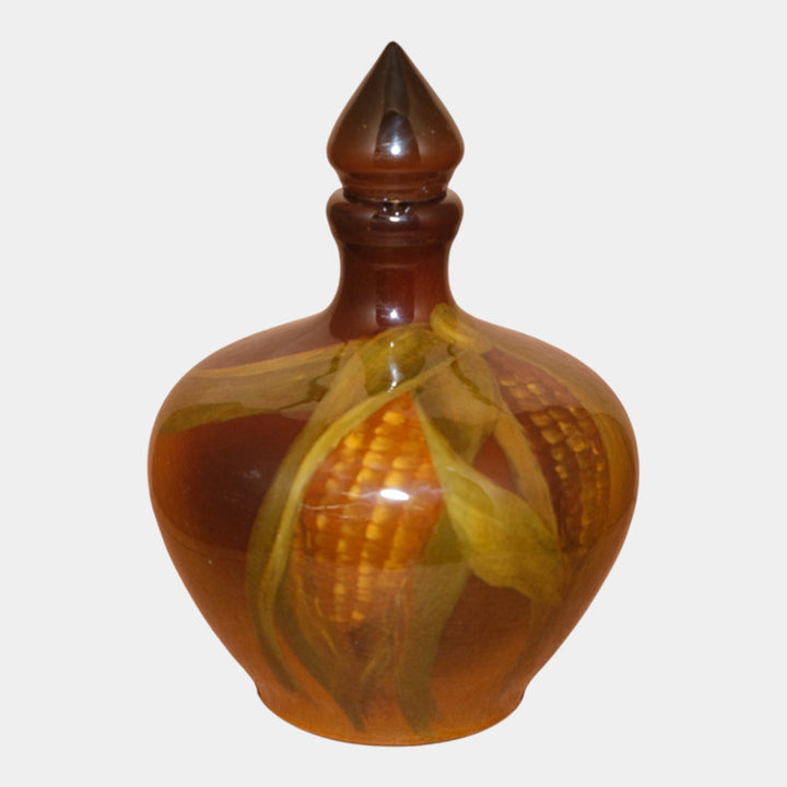 Rookwood Pottery 1902 Standard Glaze Ceramic Corn Lidded Jug 675 Lindeman - Just Art Pottery