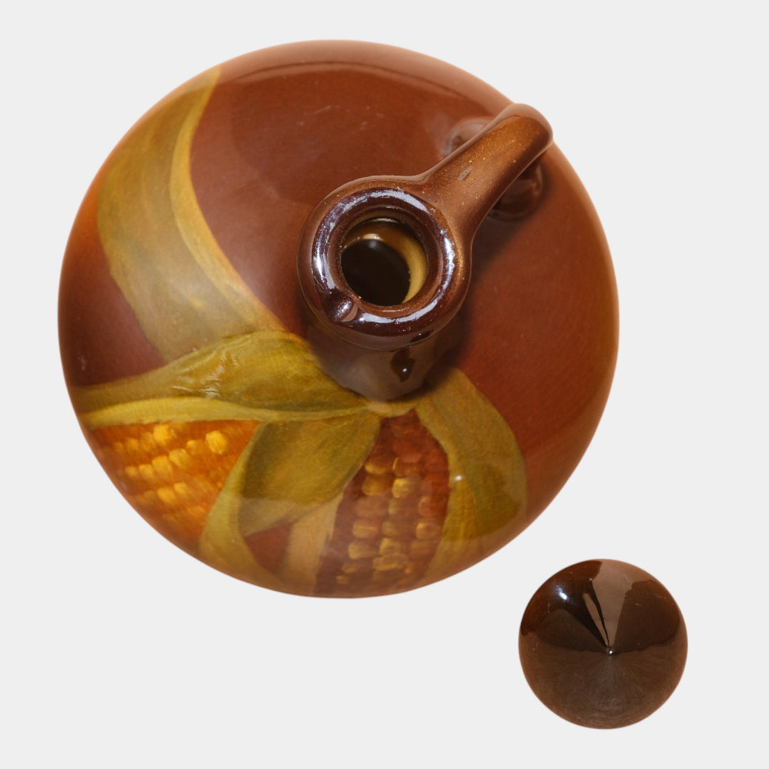 Rookwood Pottery 1902 Standard Glaze Ceramic Corn Lidded Jug 675 Lindeman - Just Art Pottery