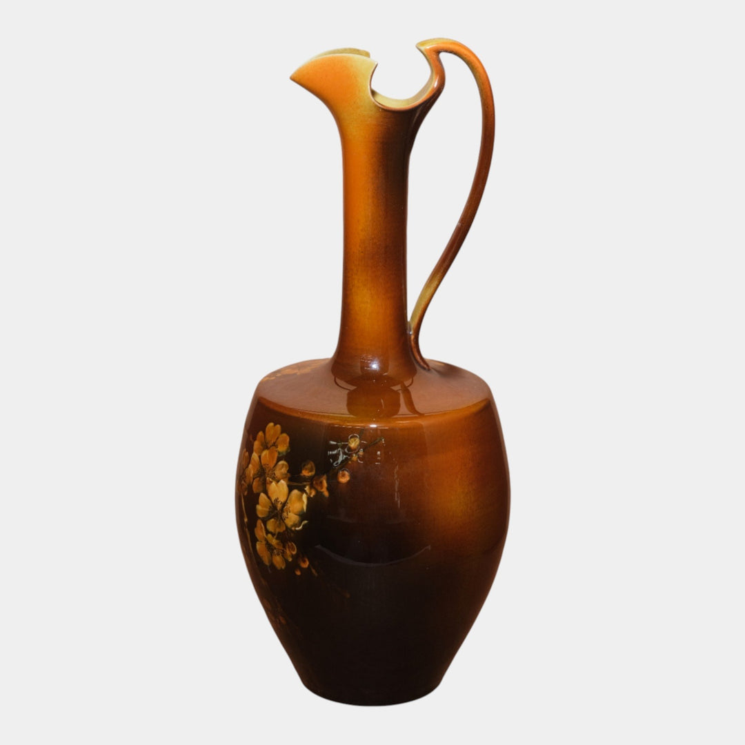 Rookwood Pottery 1888 Standard Glaze Floral Tall Shouldered Ewer 441 Valentein