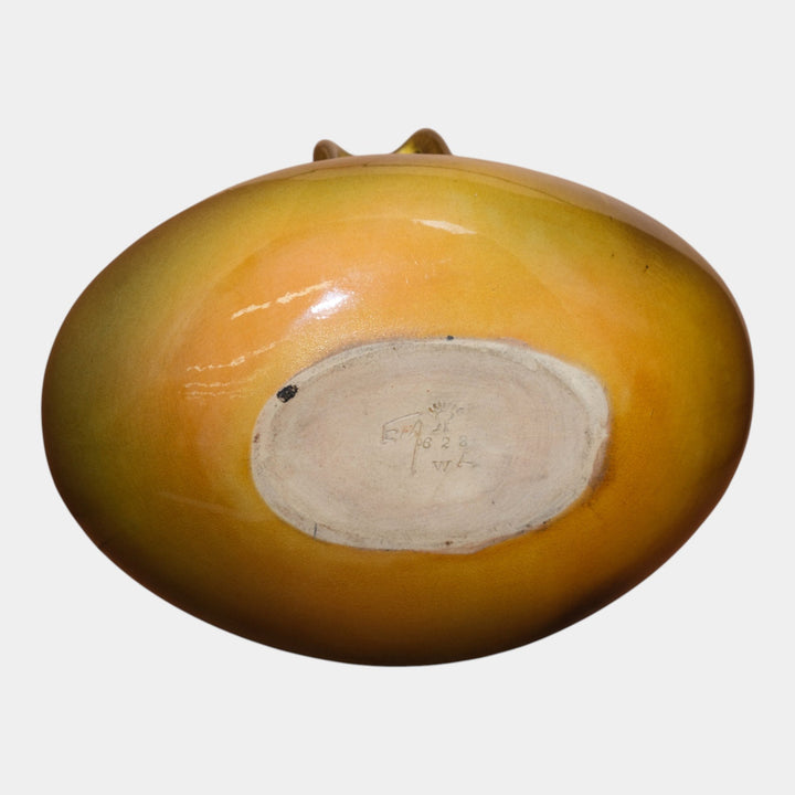 Rookwood Pottery 1893 Standard Glaze Ceramic Flower Handled Bowl 628 Abel - Just Art Pottery