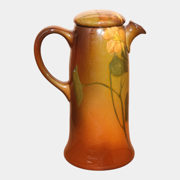 Rookwood Pottery 1900 Standard Glaze Ceramic Flower Lidded Pitcher 772 Steinle