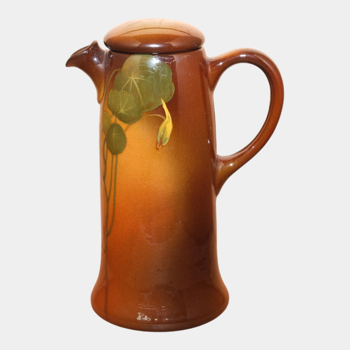 Rookwood Pottery 1900 Standard Glaze Ceramic Flower Lidded Pitcher 772 Steinle