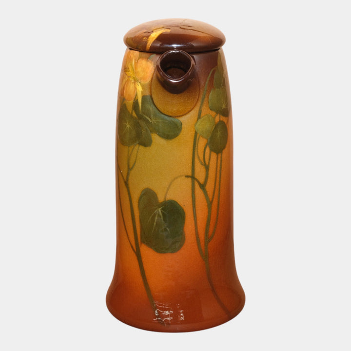 Rookwood Pottery 1900 Standard Glaze Ceramic Flower Lidded Pitcher 772 Steinle