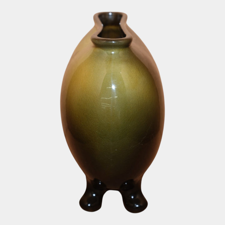 Owens Utopian Standard Glaze Hand Painted Border Collie Dog Portrait Pillow Vase - Just Art Pottery