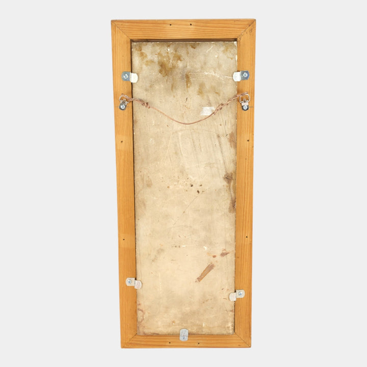 Trent Tile Company 1880s Art Pottery Green Doe and Fawn Low Relief Framed Tile