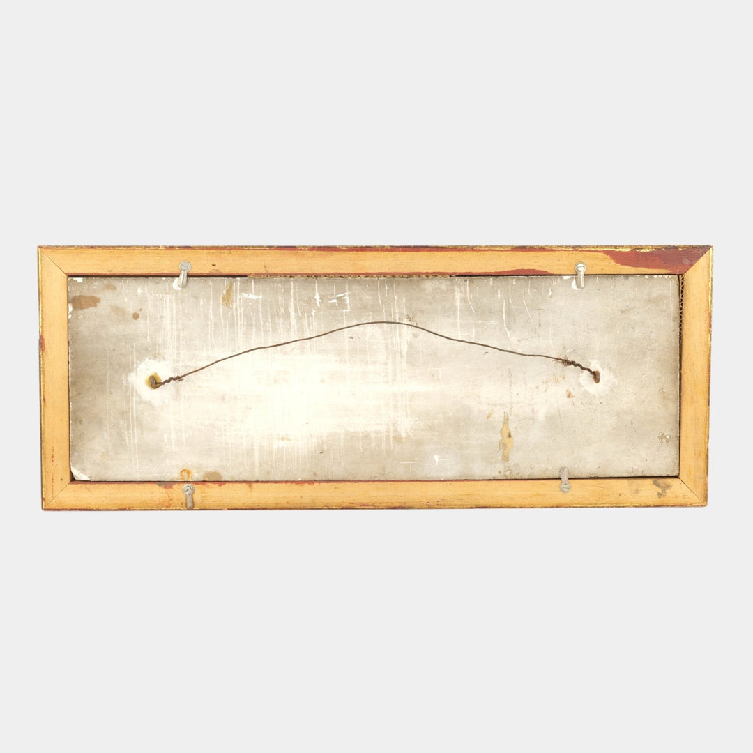 AETCO American Encaustic Tile Co Brown Scenic Hunting Dogs Framed Tile In Relief - Just Art Pottery