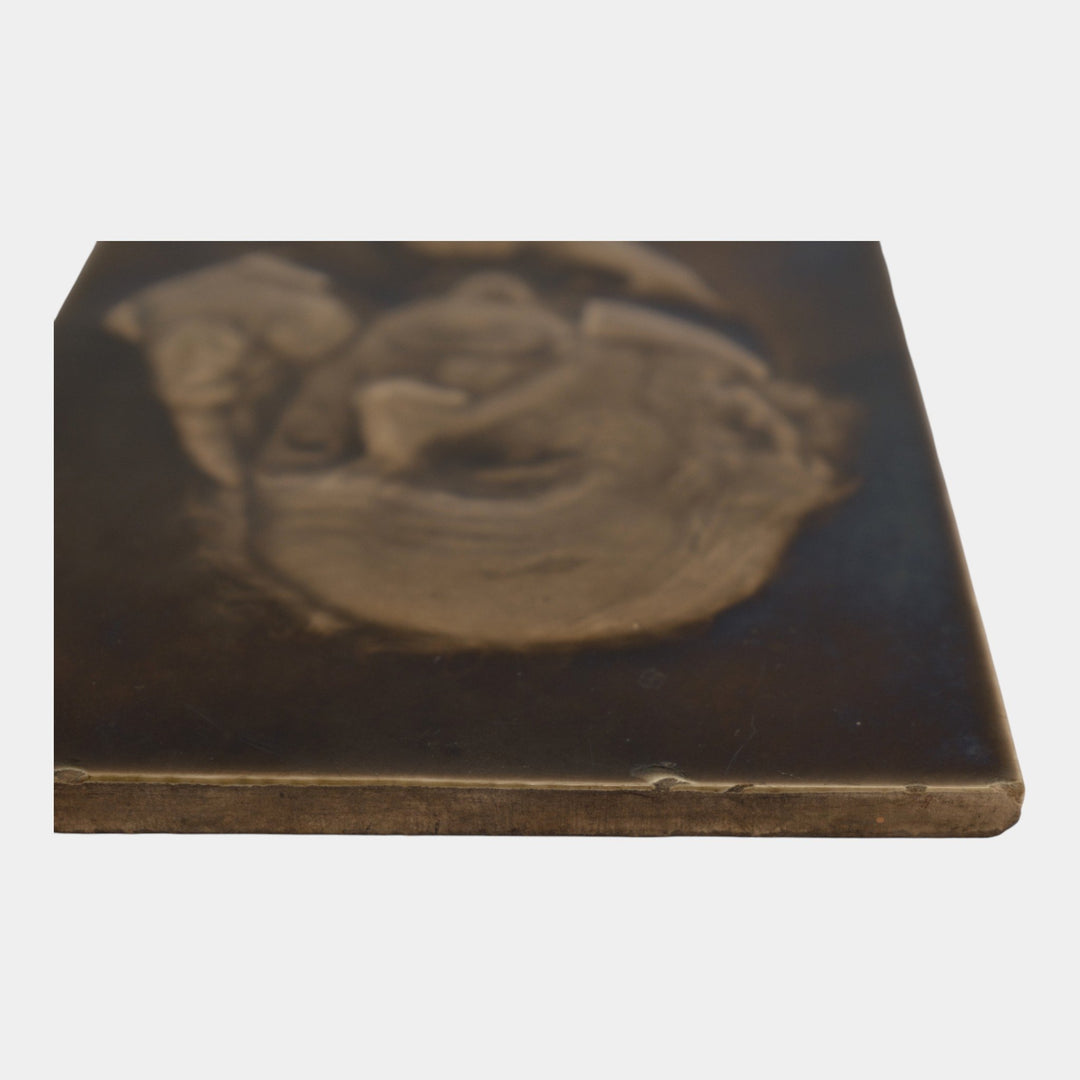 Sherwin And Cotton 1898 Prime Minister William Ewart Gladstone Portrait Tile - Just Art Pottery