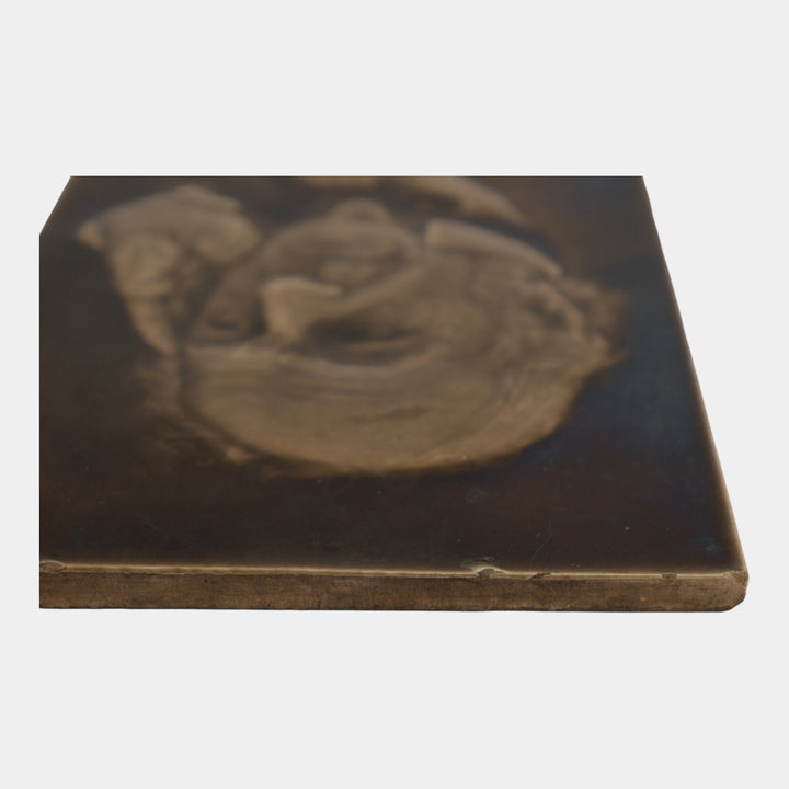 Sherwin And Cotton 1898 Prime Minister William Ewart Gladstone Portrait Tile - Just Art Pottery