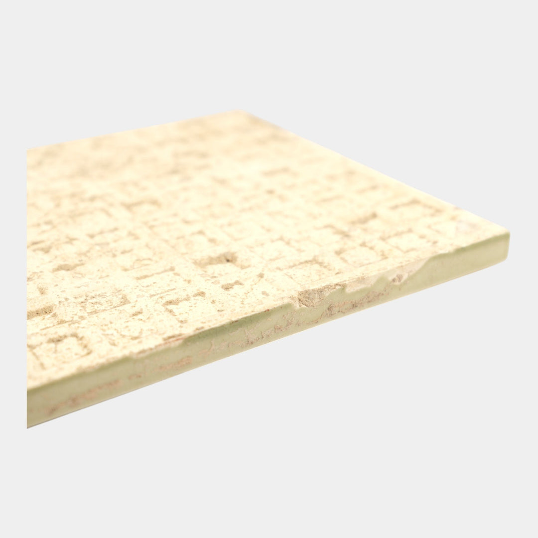 Maw And Co 1880s English Low Relief Art Pottery Glossy Green Sea Serpent Tile