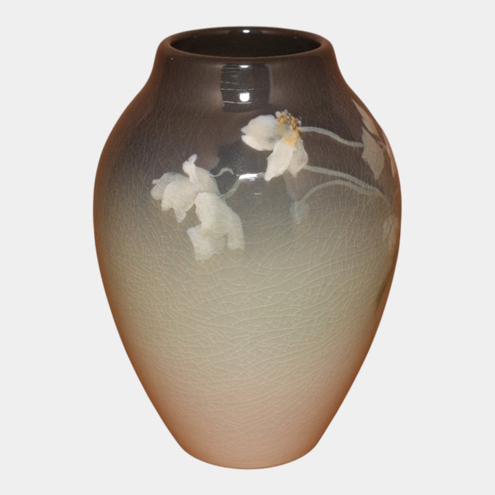 Rookwood Pottery 1907 Iris Glaze Blooming White Wildflowers Vase 604E Bishop