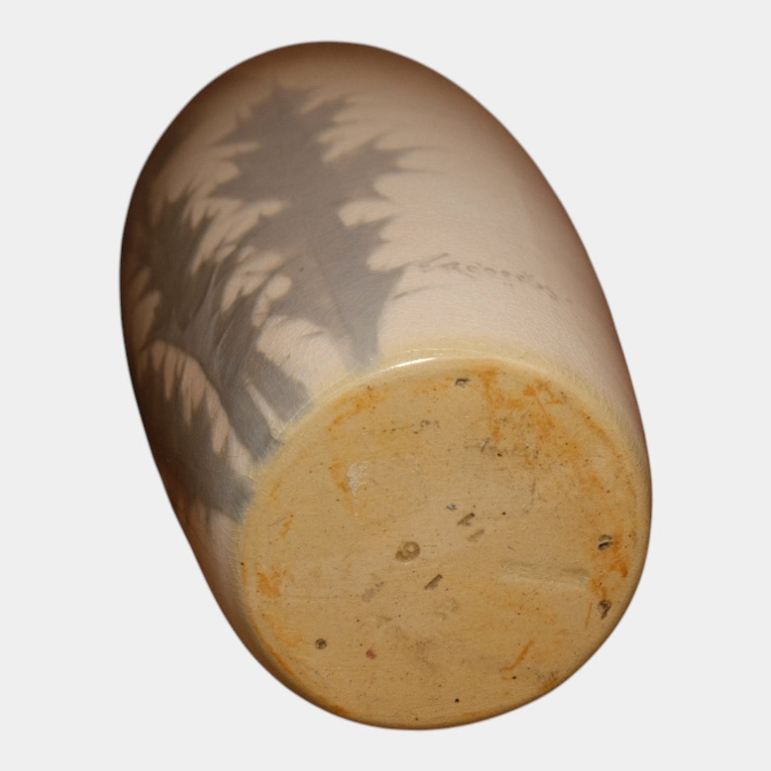 Weller Eocean Vintage Art Pottery Hand Painted Pink Thistle Blooms Vase Roberts