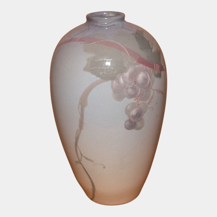 Weller Eocean Vintage Art Pottery Hand Painted Grape Vine Vase Roberts