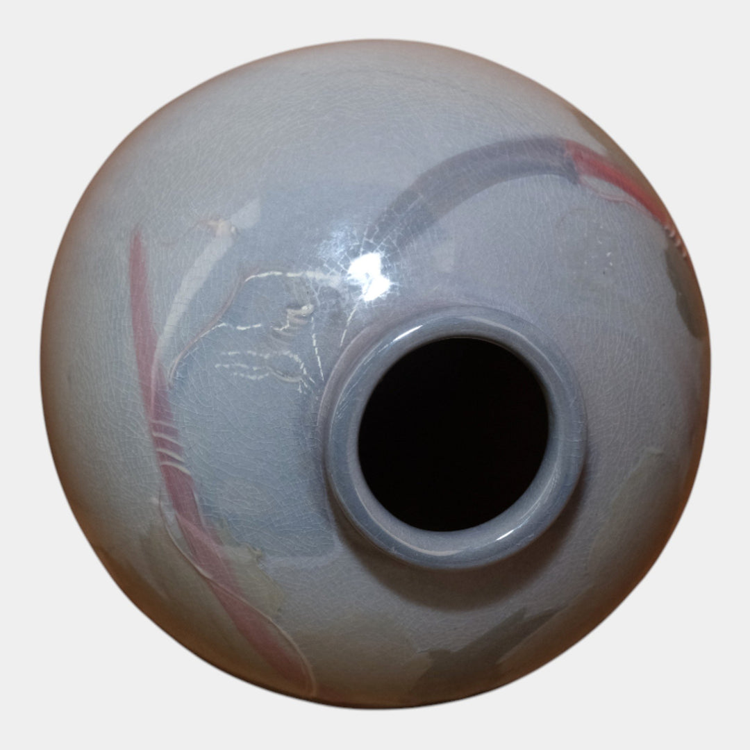 Weller Eocean Vintage Art Pottery Hand Painted Grape Vine Vase Roberts