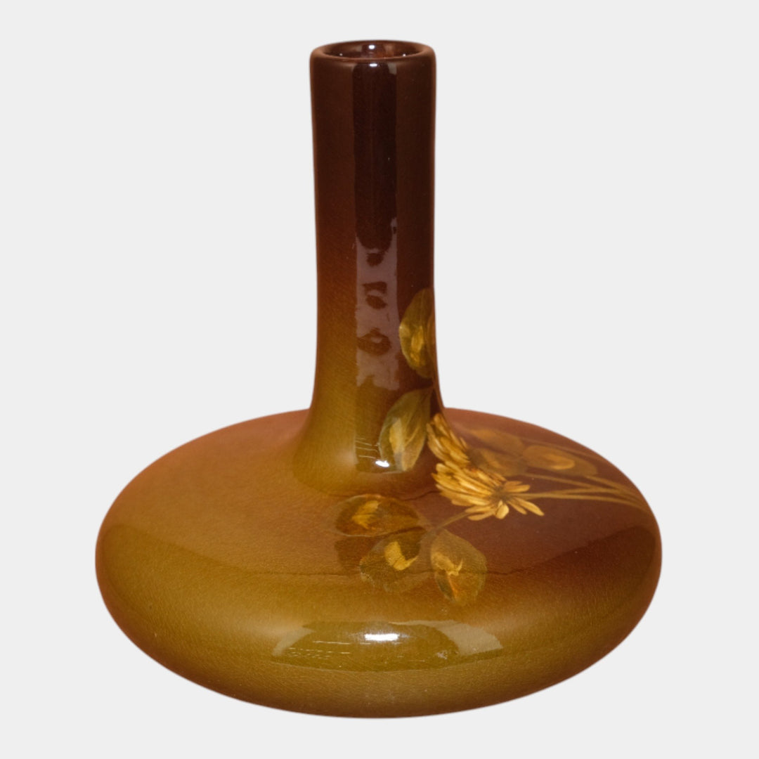 Rookwood Pottery 1899 Standard Glaze Clover Flowers Bottle Vase 763C Felton