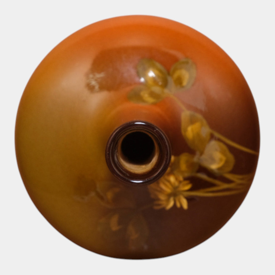 Rookwood Pottery 1899 Standard Glaze Clover Flowers Bottle Vase 763C Felton