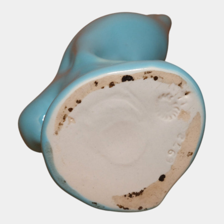 Rookwood 1951 Vintage Mid Century Modern Pottery Blue Egret Bird Figurine 6972