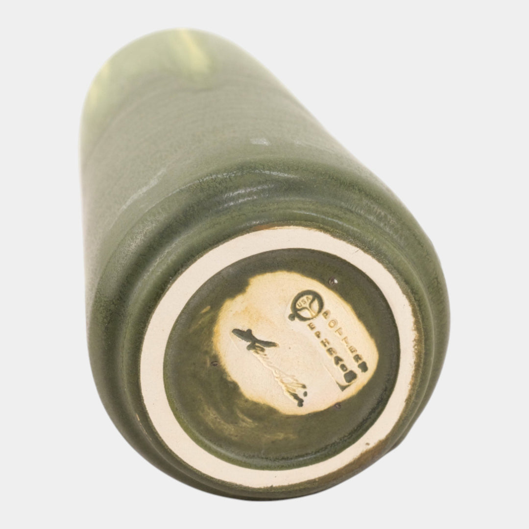 Ephraim Faience 2009 Hand Made Pottery Tree Climbing Black Bear Ceramic Vase