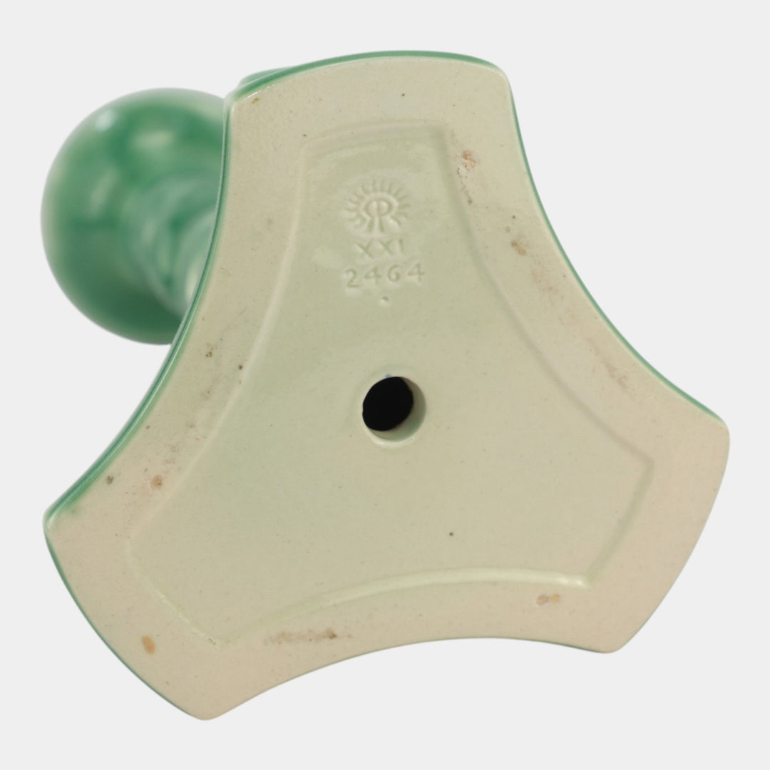Rookwood Pottery 1919 Art Deco Sea Green Dolphin Base Candle Holder 2464