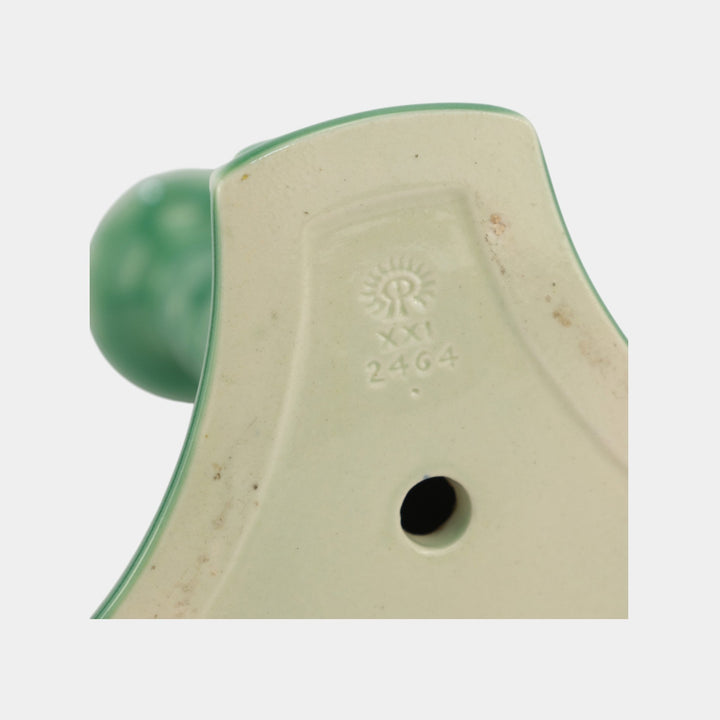 Rookwood Pottery 1919 Art Deco Sea Green Dolphin Base Candle Holder 2464