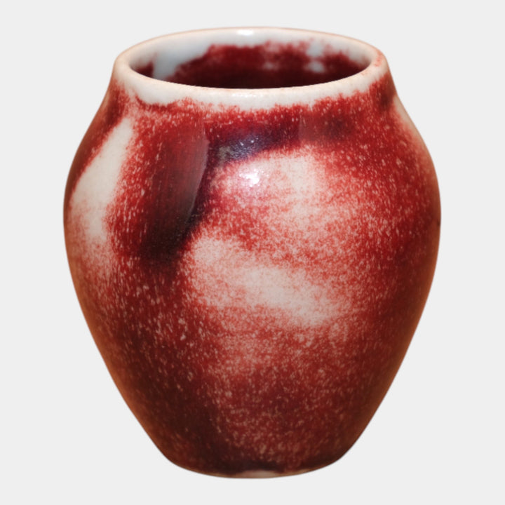 Rookwood 1930 Vintage Pottery Mottled Red Glaze Effect Ceramic Vase 6144