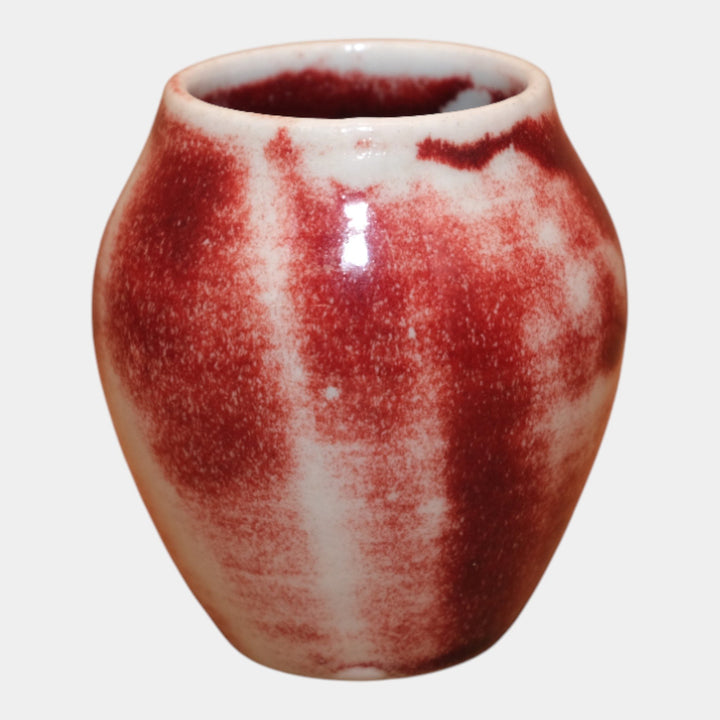 Rookwood 1930 Vintage Pottery Mottled Red Glaze Effect Ceramic Vase 6144