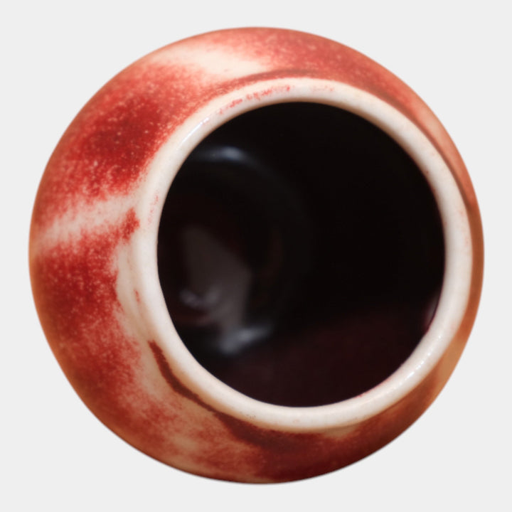 Rookwood 1930 Vintage Pottery Mottled Red Glaze Effect Ceramic Vase 6144