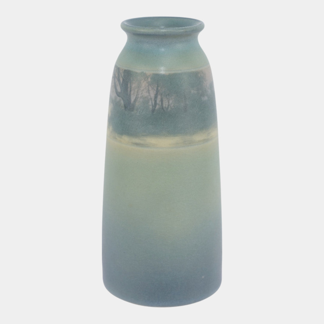 Rookwood 1911 Arts And Crafts Pottery Scenic Vellum Vase 1658E Shirayamadani