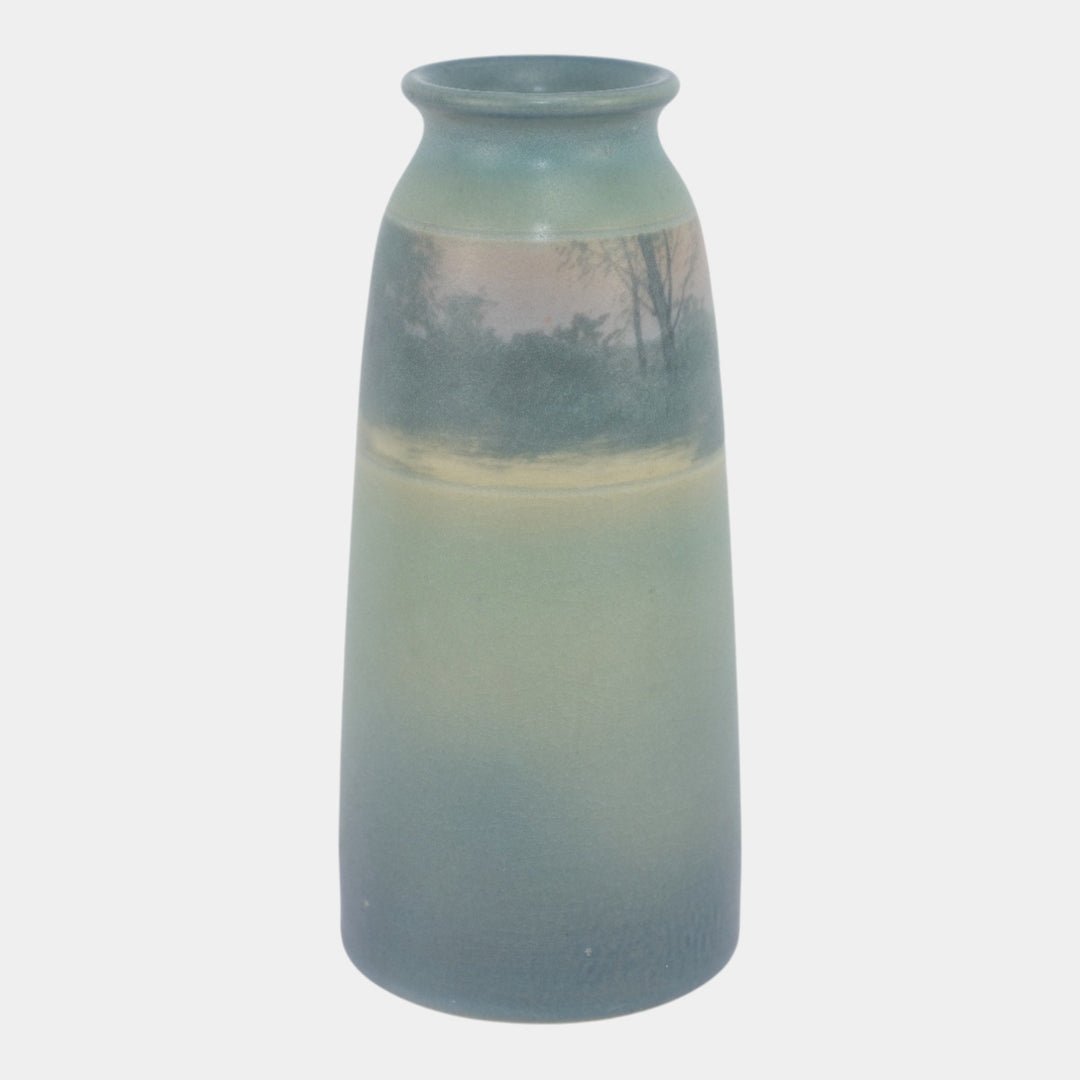 Rookwood 1911 Arts And Crafts Pottery Scenic Vellum Vase 1658E Shirayamadani