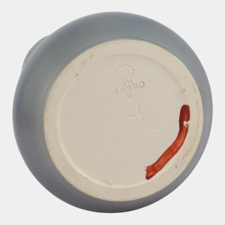 Rookwood 1916 Arts And Crafts Blue Berries On Vine Pottery Vase 1278D Asbury - Just Art Pottery