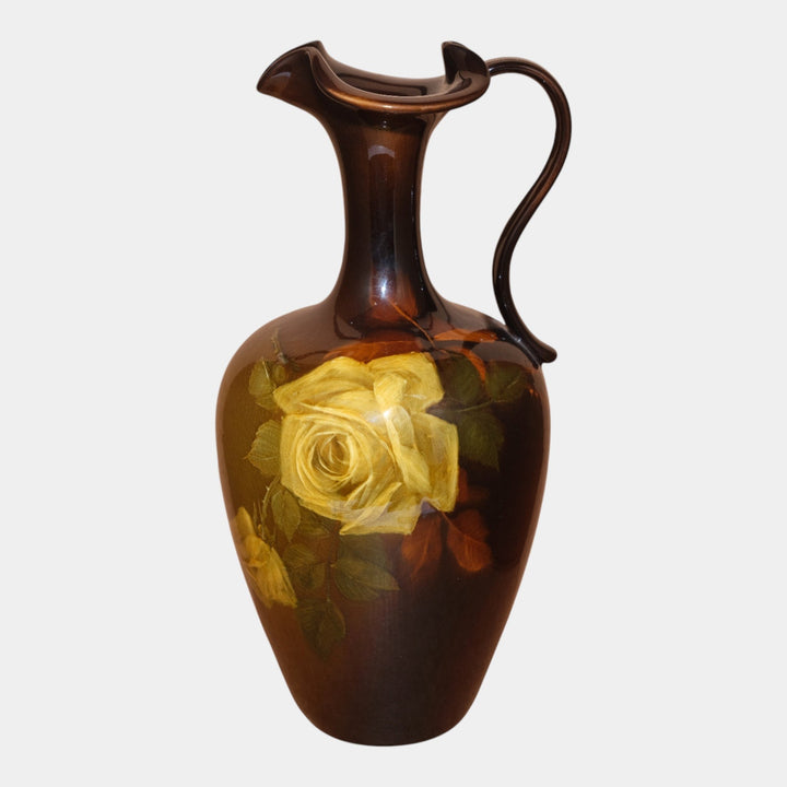 Weller Louwelsa 1900s Vintage Art Pottery Standard Glaze Tall Ewer Pillsbury