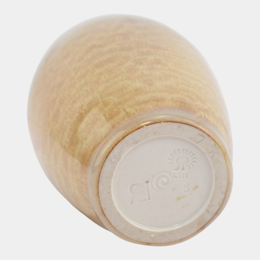 Rookwood 1953 Vintage Mid Century Modern Pottery Mottled Brown Vase Menzel