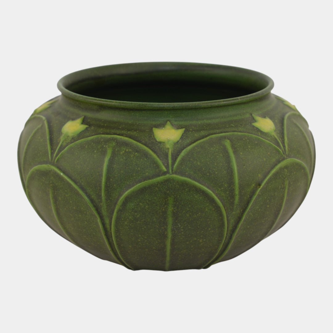 Jemerick Studio The Arts & Clay Arts And Crafts Pottery Matte Green Vase