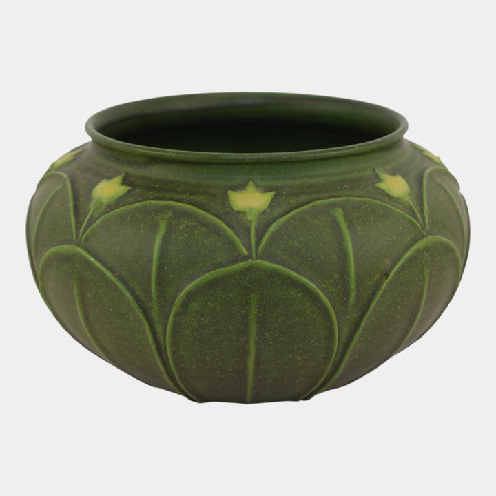Jemerick Studio The Arts & Clay Arts And Crafts Pottery Matte Green Vase