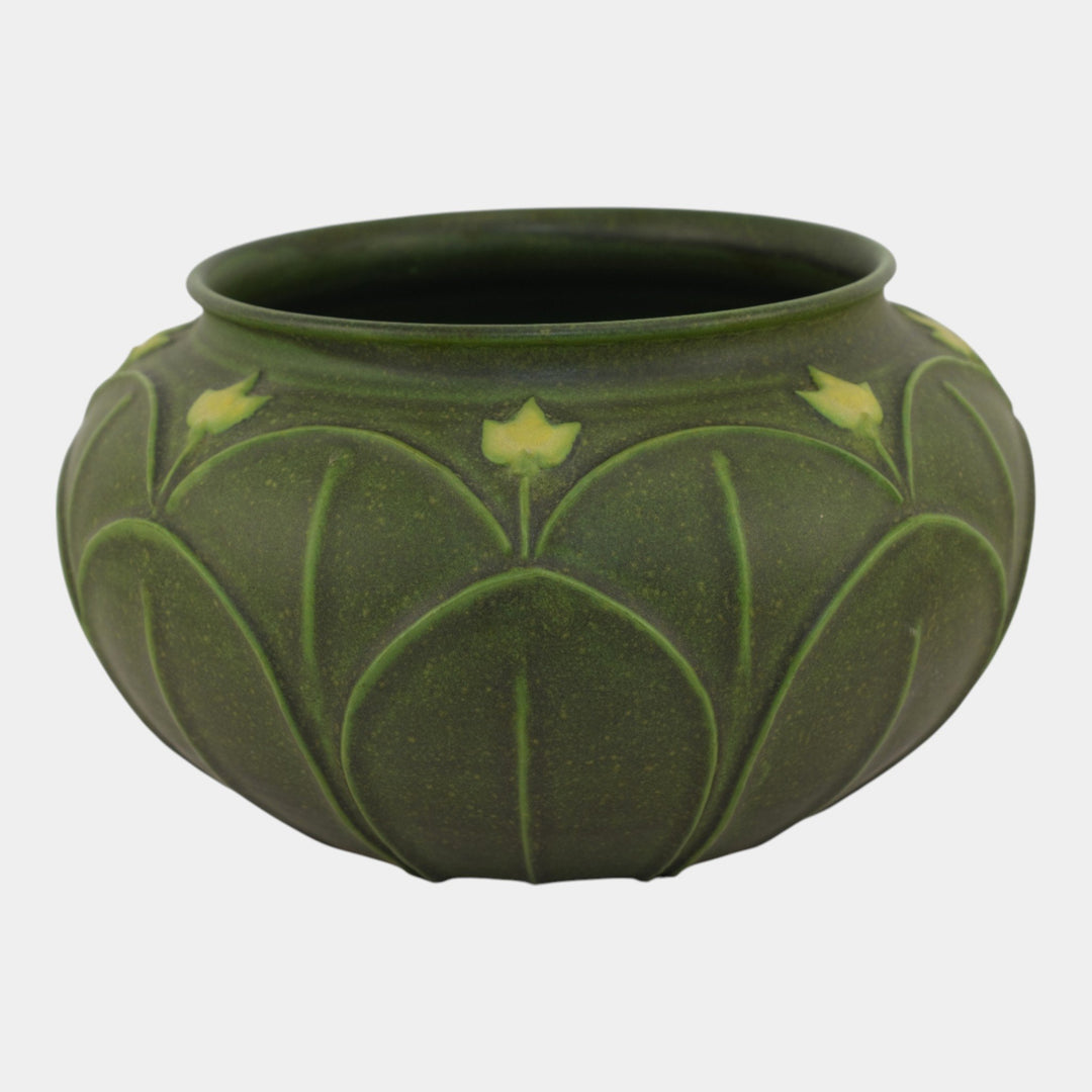 Jemerick Studio The Arts & Clay Arts And Crafts Pottery Matte Green Vase