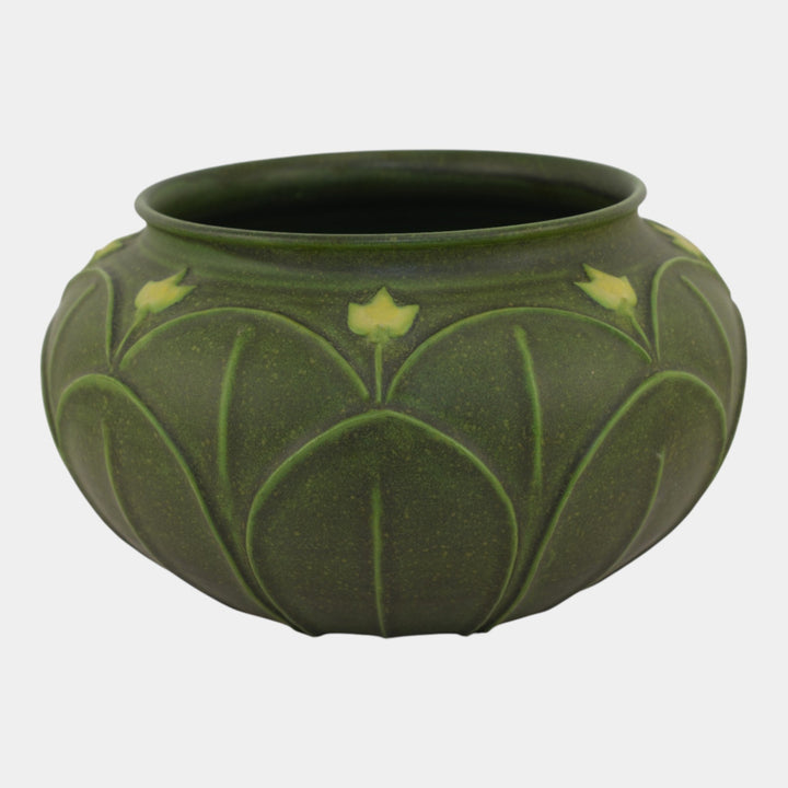 Jemerick Studio The Arts & Clay Arts And Crafts Pottery Matte Green Vase