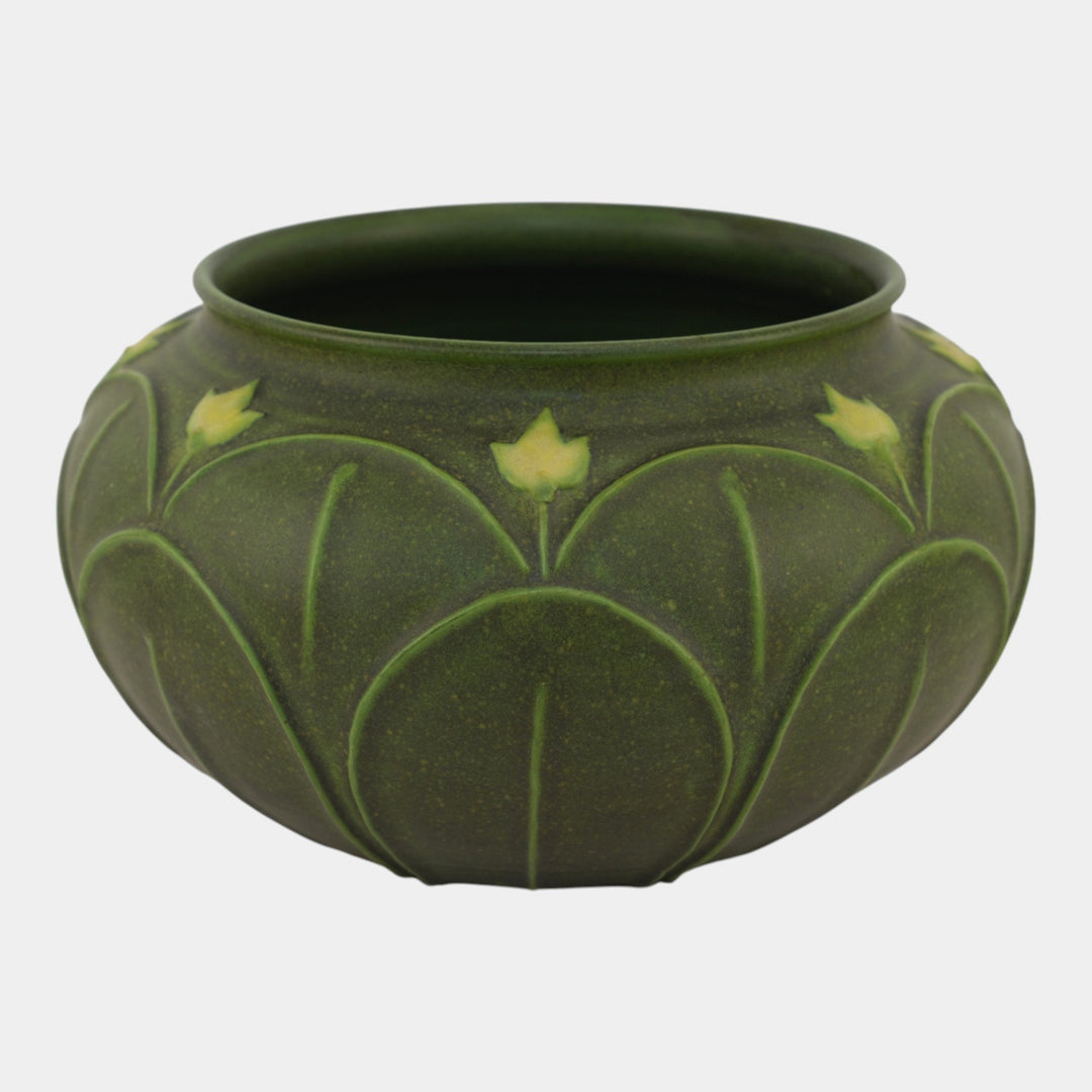 Jemerick Studio The Arts & Clay Arts And Crafts Pottery Matte Green Vase