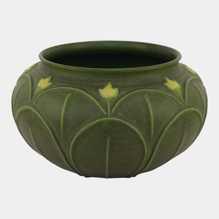 Jemerick Studio The Arts & Clay Arts And Crafts Pottery Matte Green Vase
