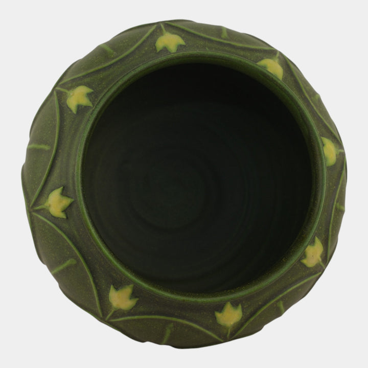 Jemerick Studio The Arts & Clay Arts And Crafts Pottery Matte Green Vase