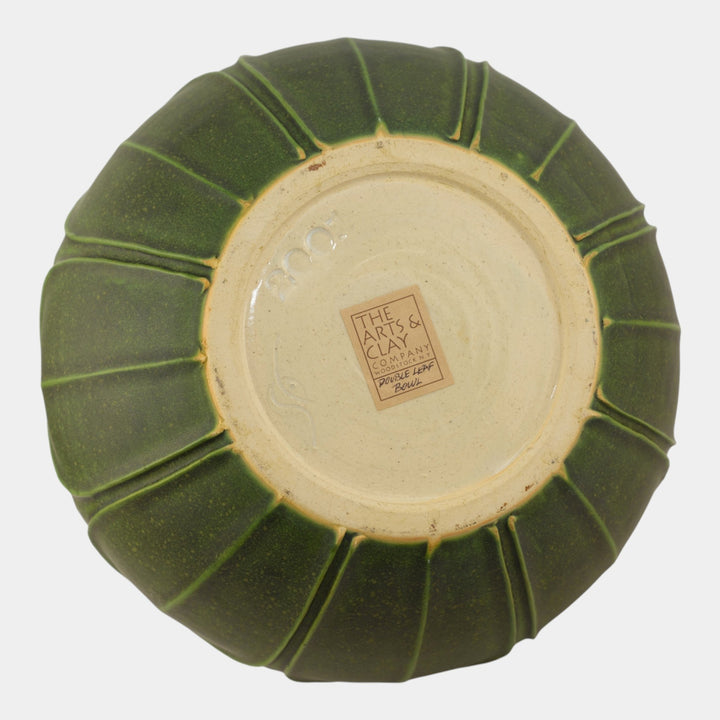 Jemerick Studio The Arts & Clay Arts And Crafts Pottery Matte Green Vase