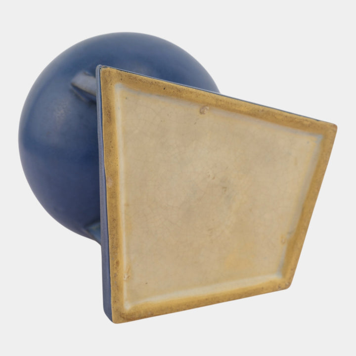 Roseville Futura Blue 1928 Vintage Art Deco Pottery Balloons Globe Vase 404-8