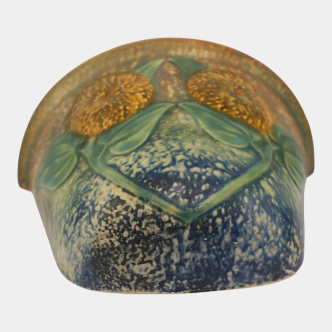 Roseville Sunflower 1930 Vintage Arts and Crafts Pottery Wall Pocket 1265-7