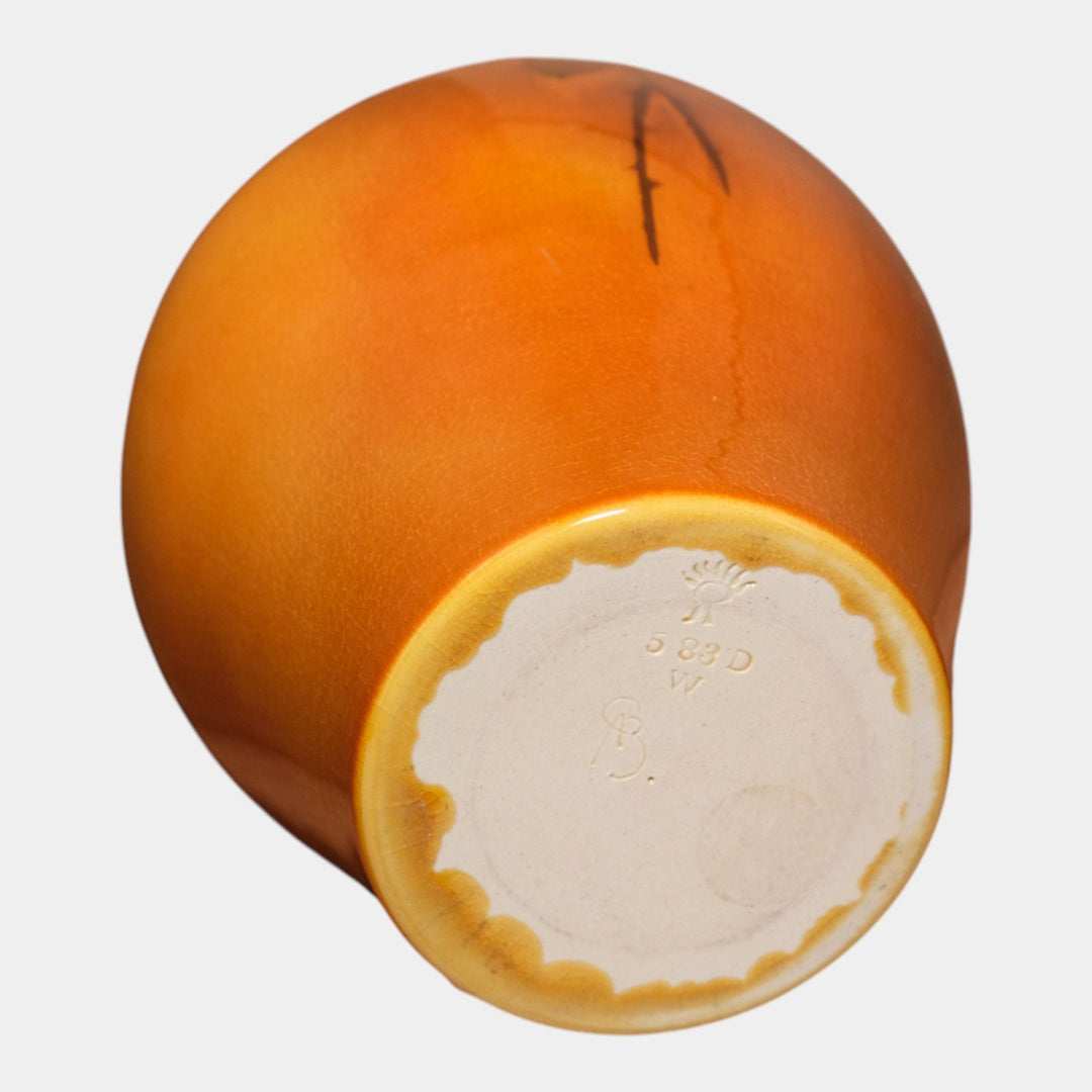 Rookwood 1893 Art Pottery Standard Glaze Floral Flared Rim Vase 583D Sprague