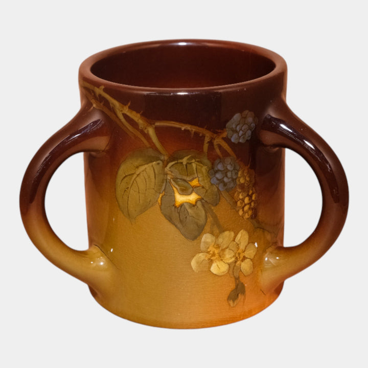 Rookwood Pottery 1901 Standard Glaze Blackberry Triple Handle Mug 330E Demarest