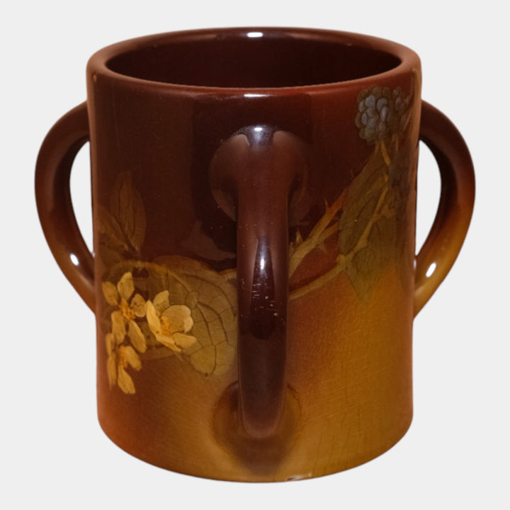 Rookwood Pottery 1901 Standard Glaze Blackberry Triple Handle Mug 330E Demarest