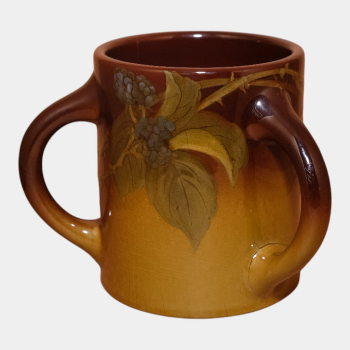 Rookwood Pottery 1901 Standard Glaze Blackberry Triple Handle Mug 330E Demarest